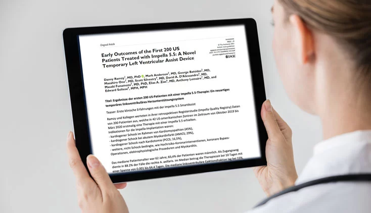 Ergebnisse der ersten 200 US-Patienten mit einer Impella 5.5-Therapie: Ein neuartiges temporäres linksventrikuläres Herzunterstützungssystem
