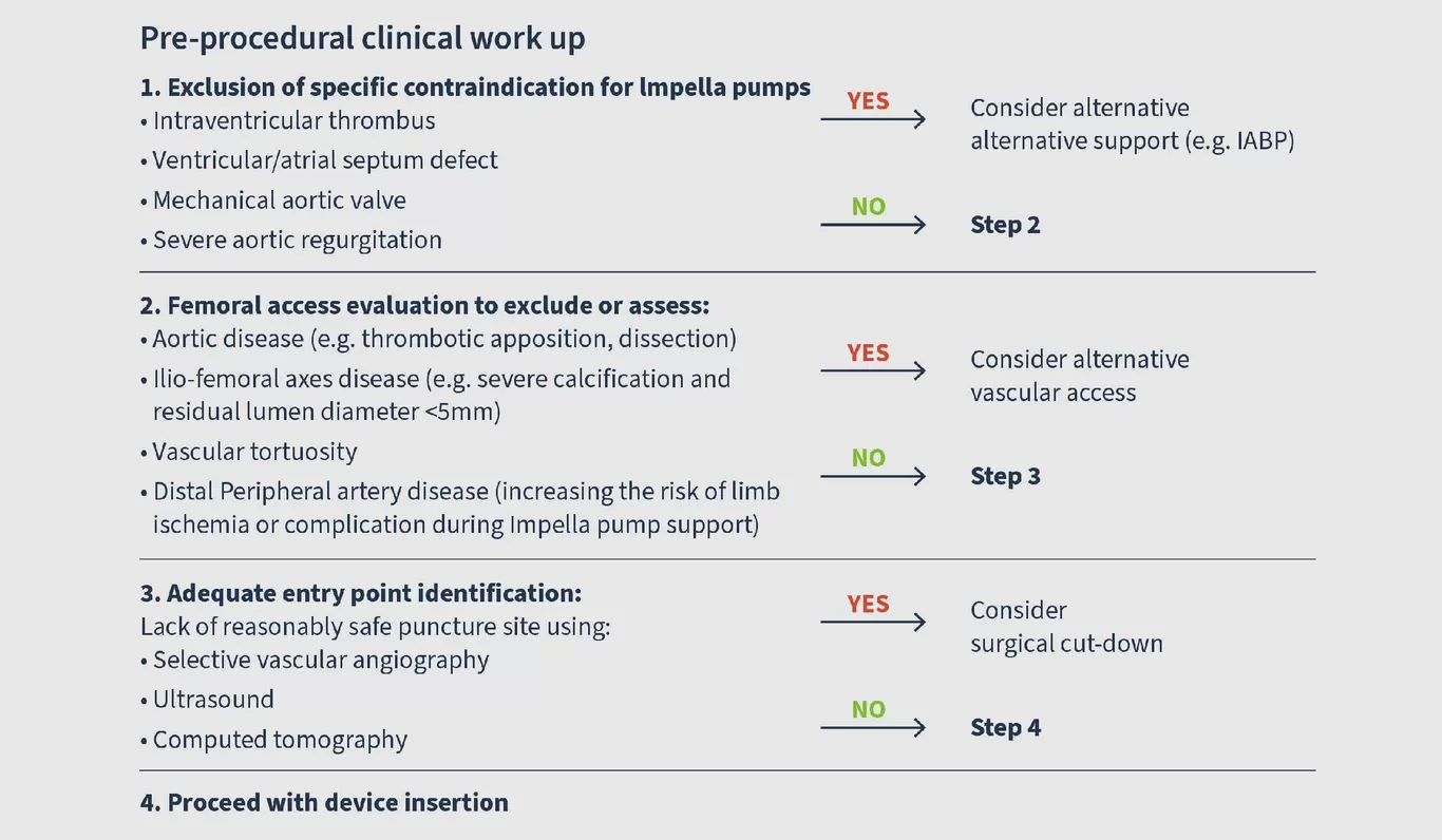 Standardized Pre-Procedural Clinical Workup for Protected Percutaneous Coronary Intervention